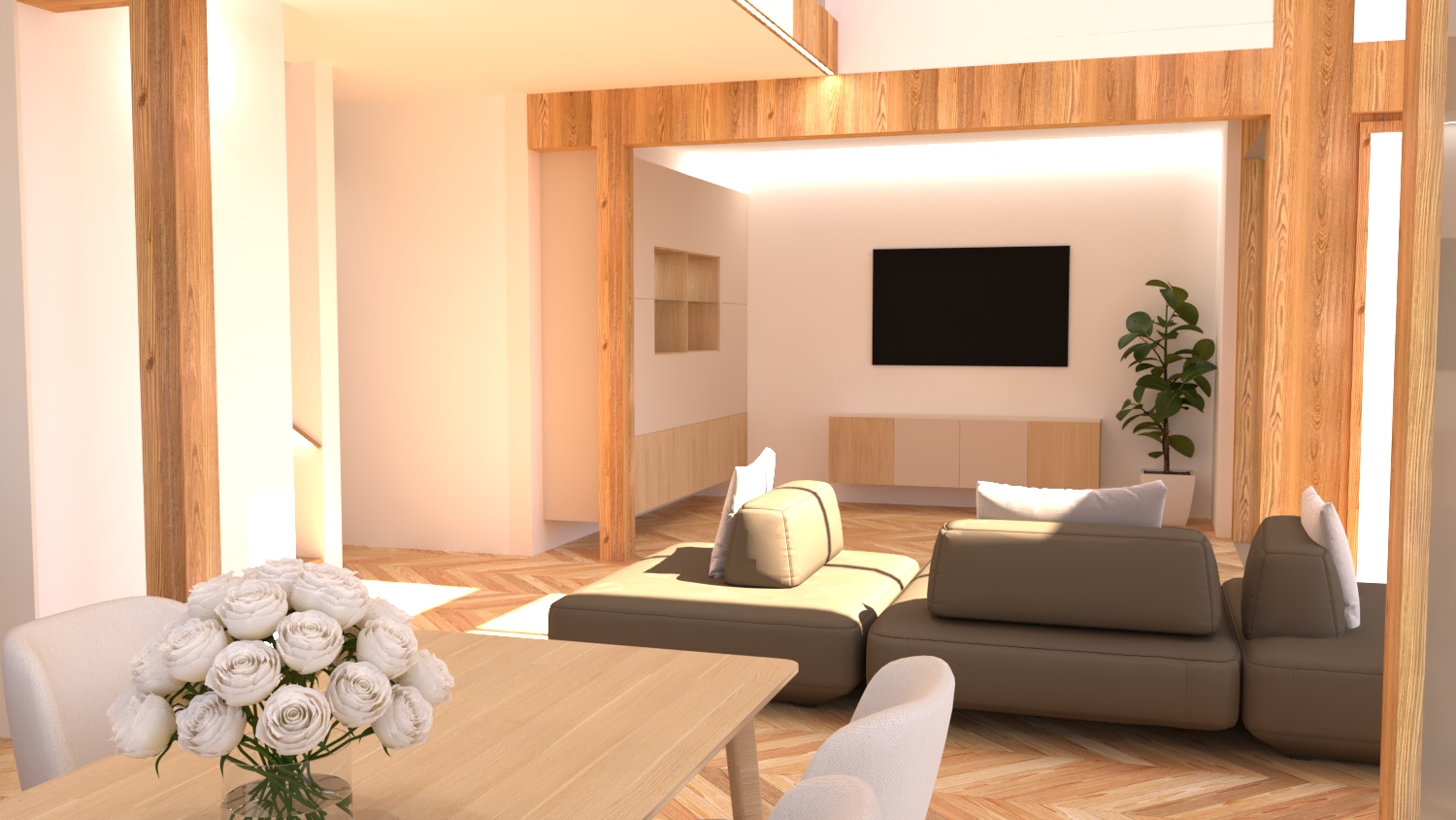 Hiša M — notranje oblikovanje Nova Dvojina