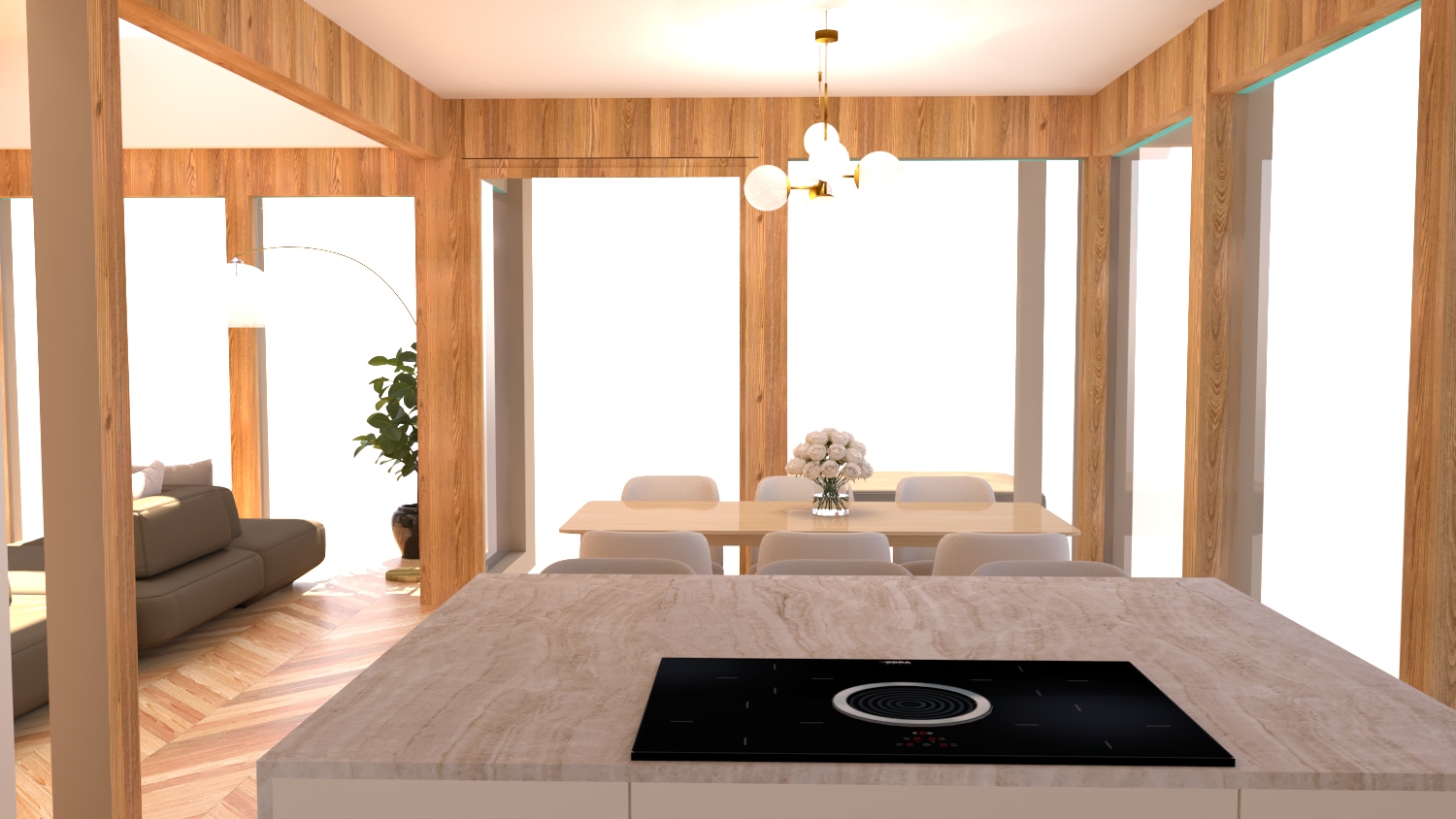 Hiša M — notranje oblikovanje Nova Dvojina